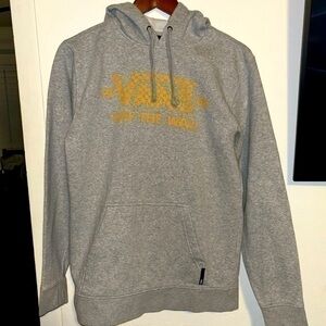 VANS Off The Wall Gray Graphic Hoodie - Small